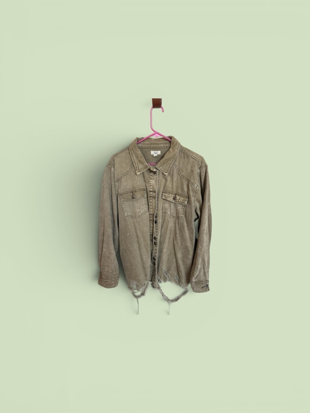 Distressed Jean jacket - Picture 2 of 5